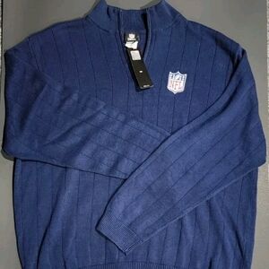 NFL Team Apparel‎ Men's 1/4 Zip Sweater NWT XXL